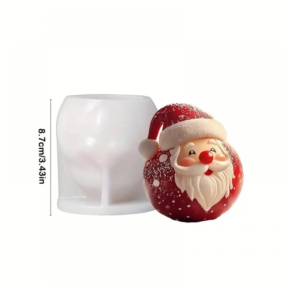 YY5943 Noel Baba Biblo Mumluk Silikon Kalıp YY5943 Noel Baba Biblo Mumluk Silikon Kalıp